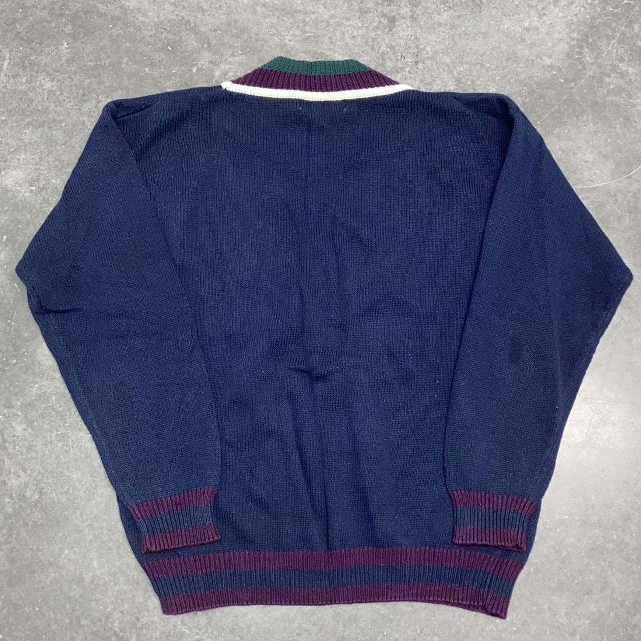 Vintage Bugle Boy Knit Sweater. Vintage V-Neck Knit... - Depop