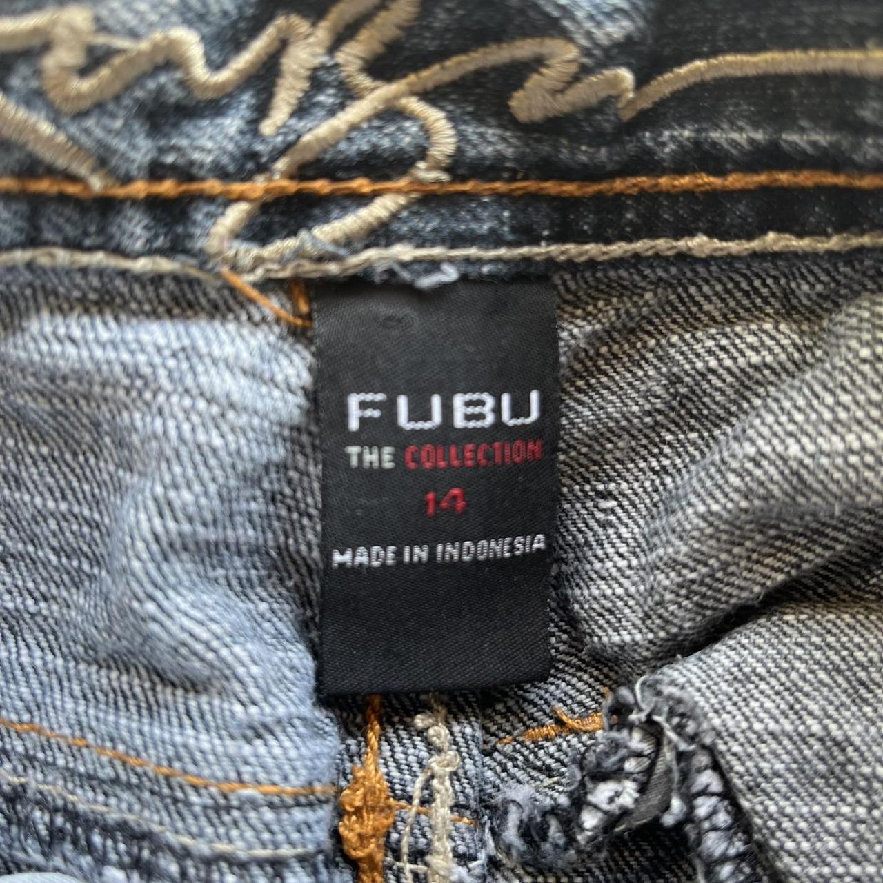 FUBU Women's Navy Jeans | Depop