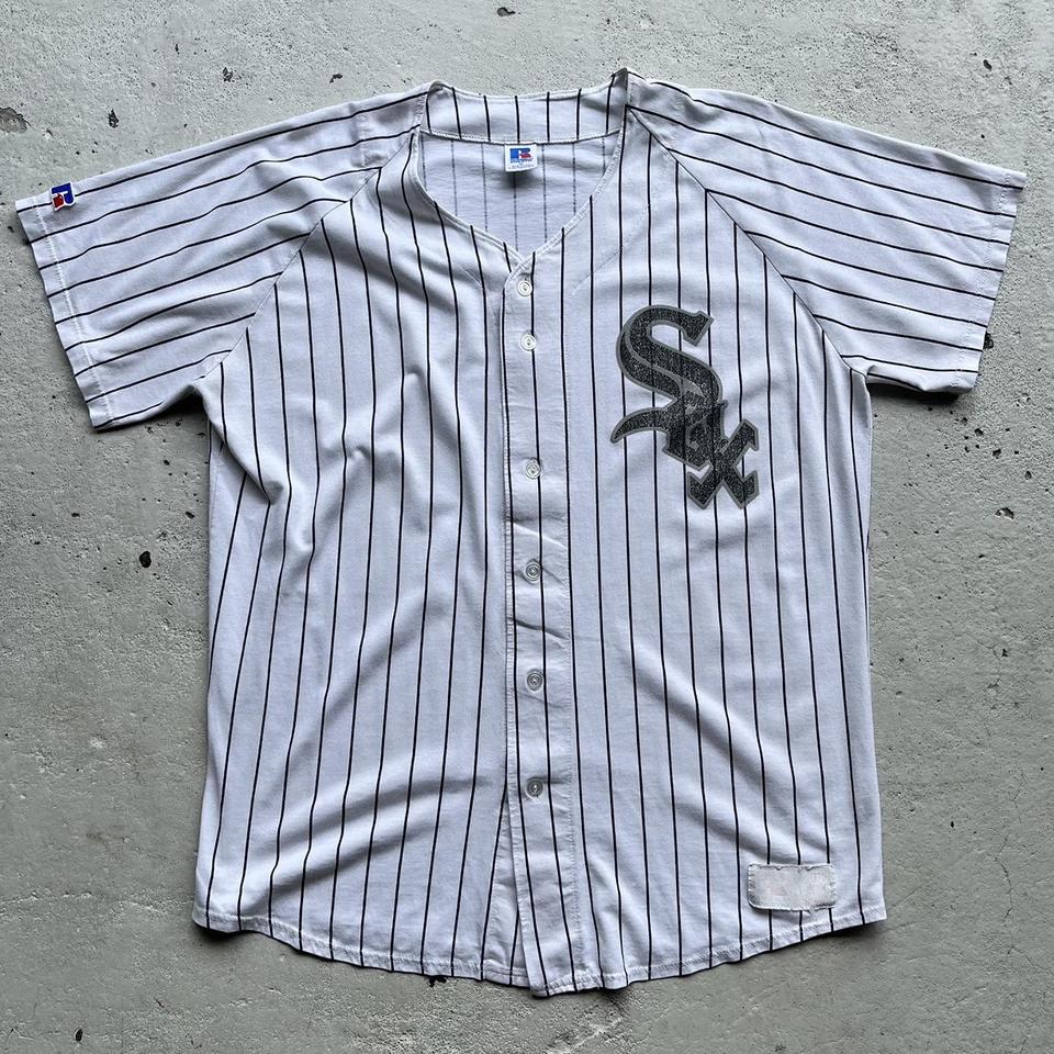 Vintage Chicago White Sox Russell Athletic Cotton Pinstripe Jersey