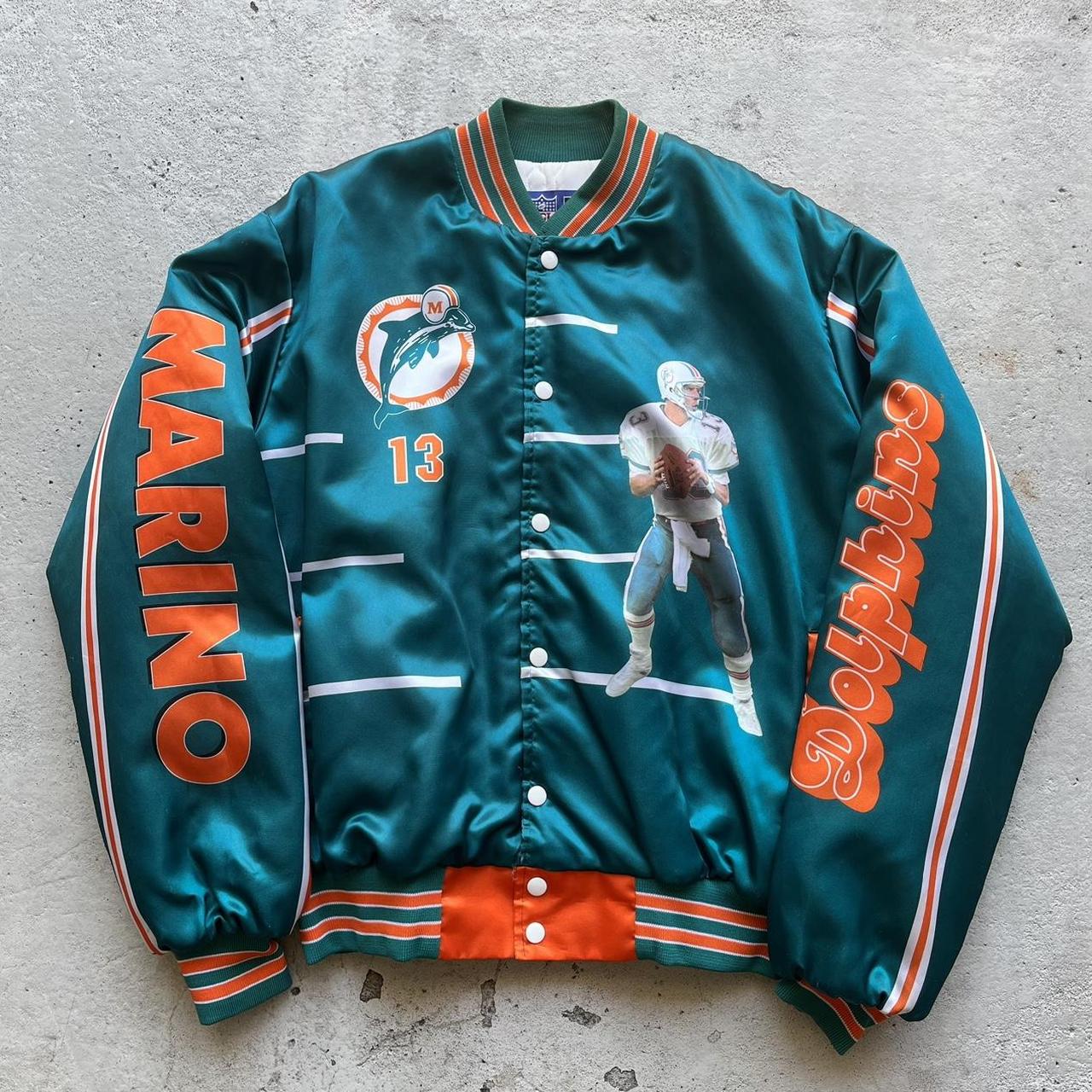 Miami Dolphins 90s Bomber Satin Jacket