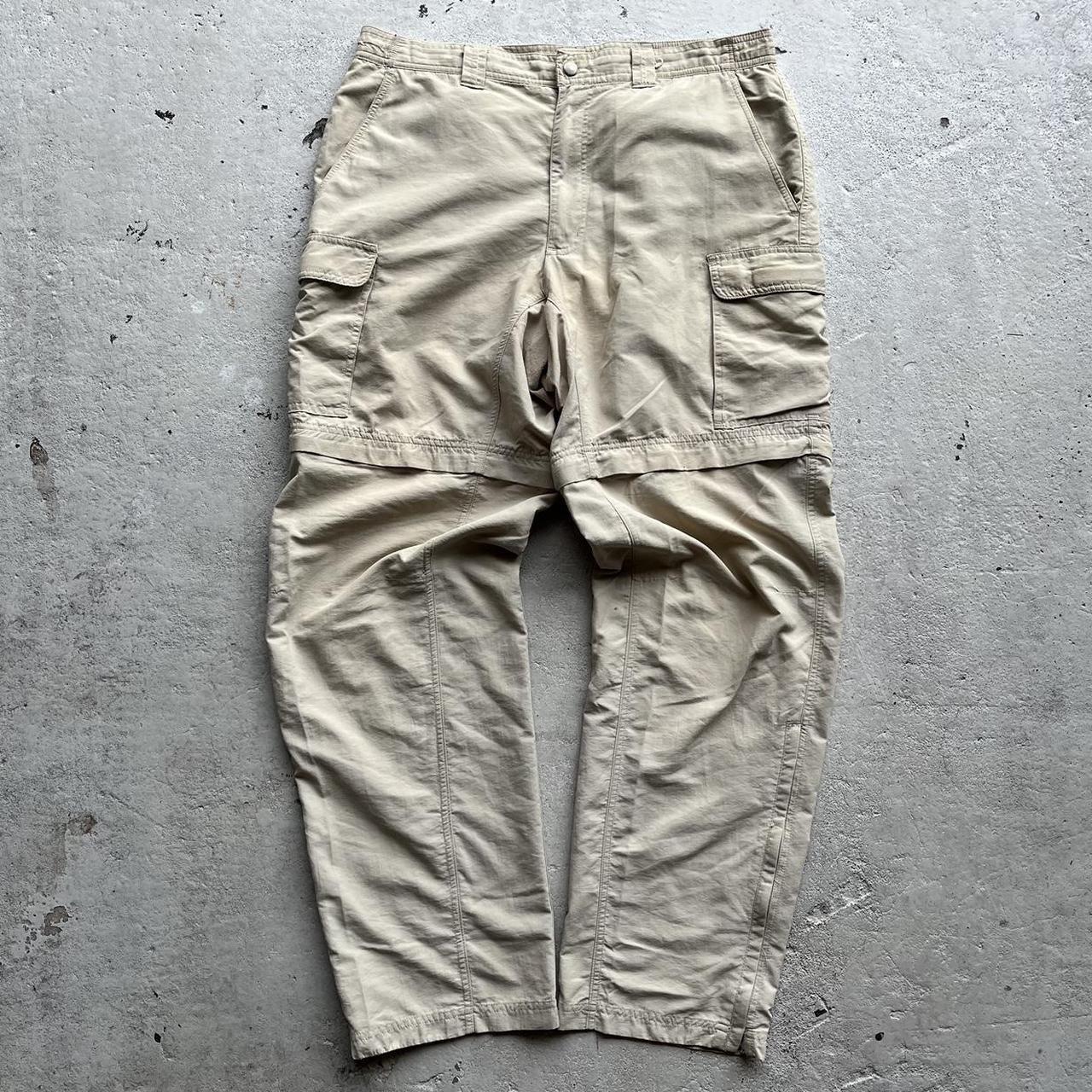 y2k Baggy Nylon Cargo Pants. 2000s Nylon Baggy...