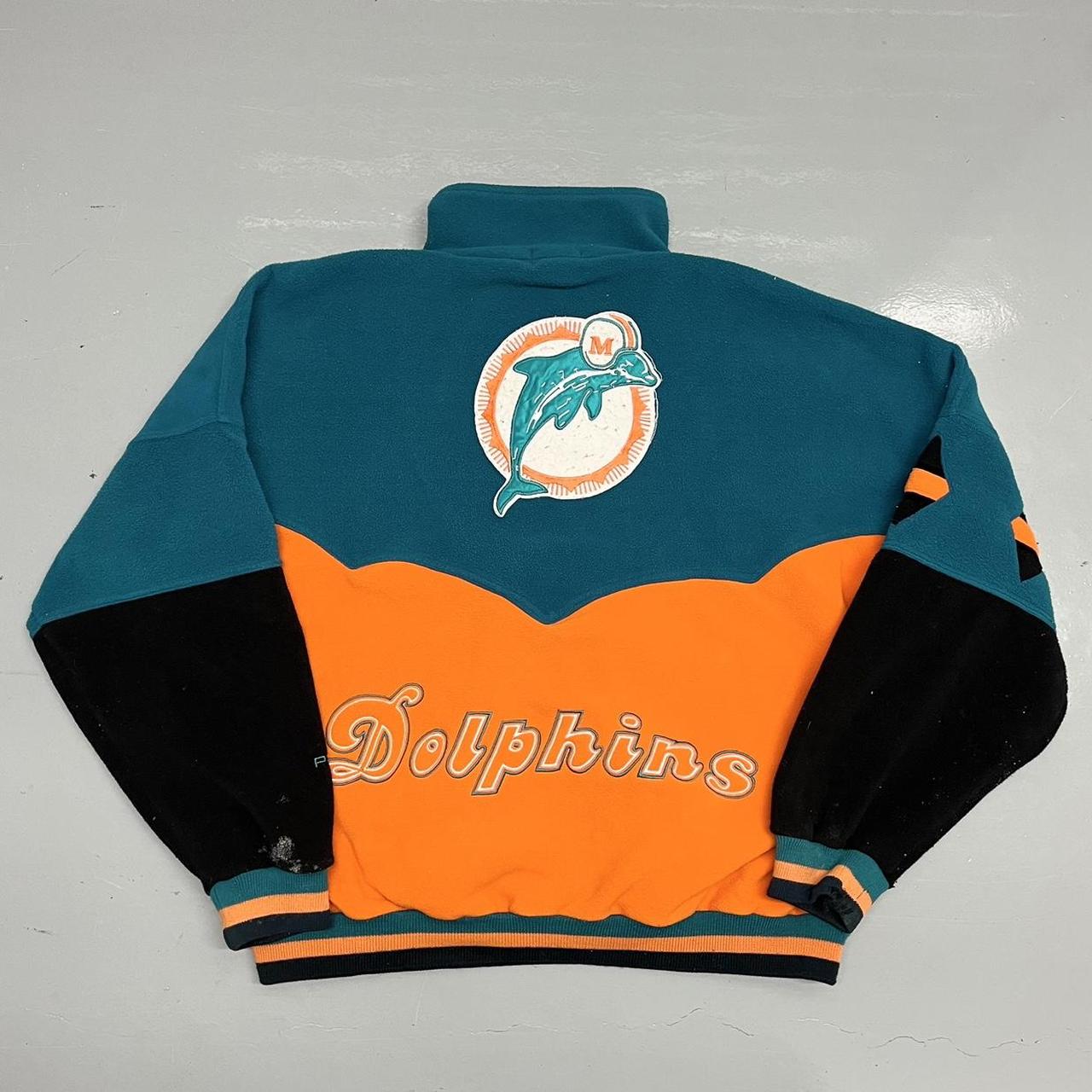 miami dolphins crewneck size L some slight - Depop