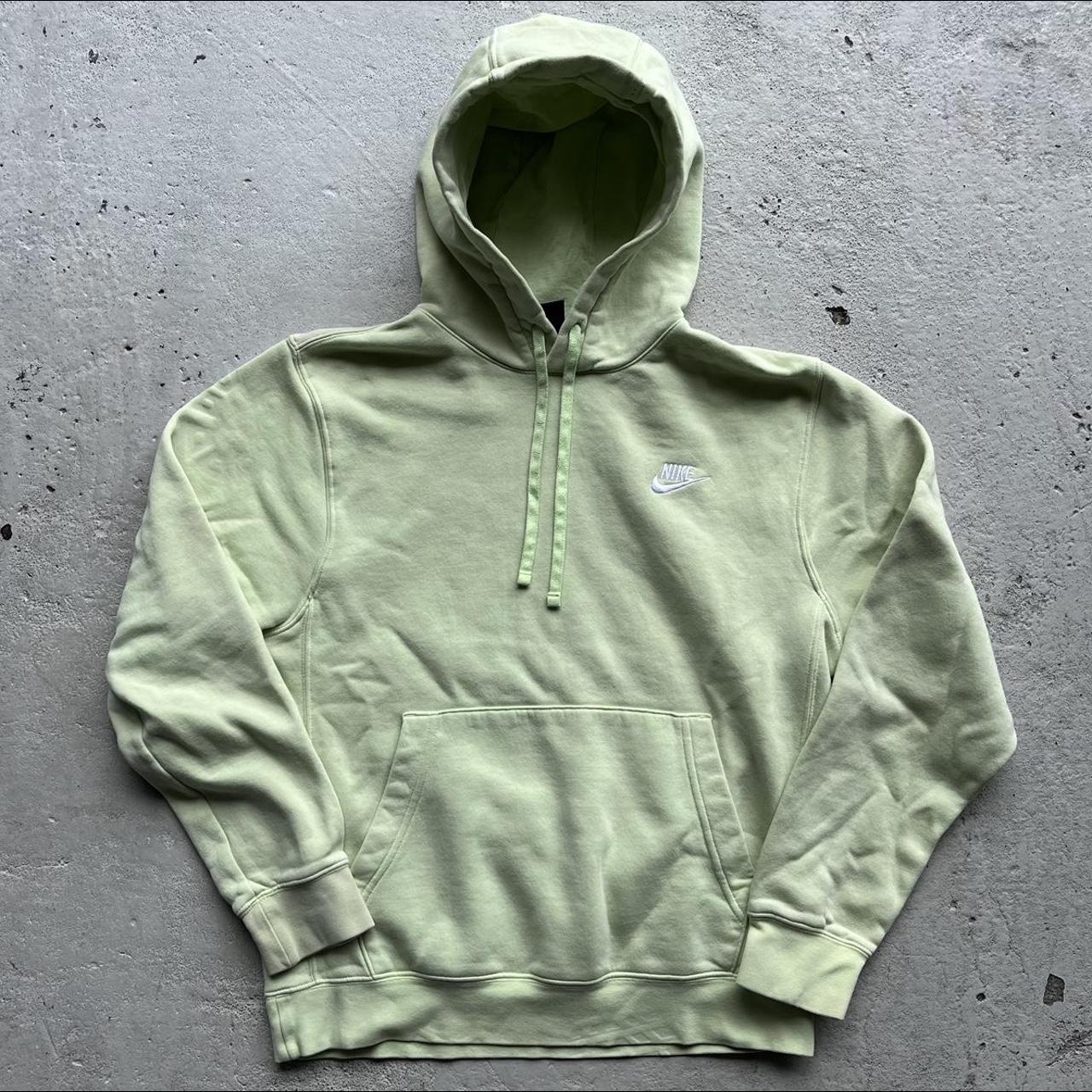 pale green nike hoodie