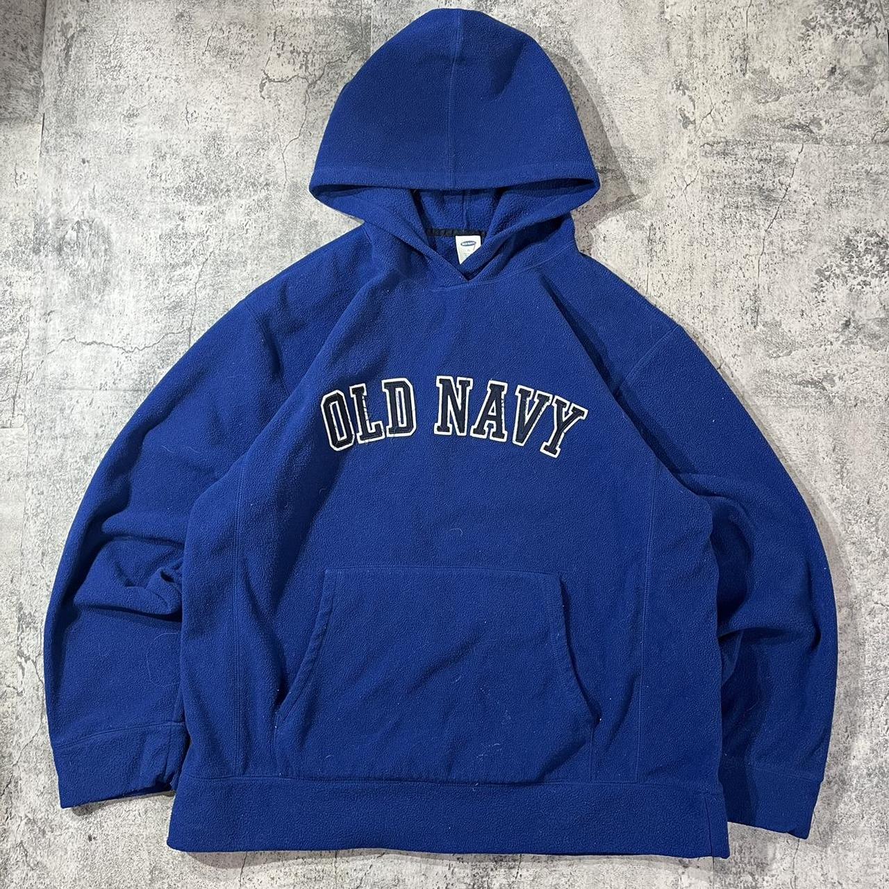 Vintage Old Navy Fleece Hoodie. 90s Old Navy... - Depop