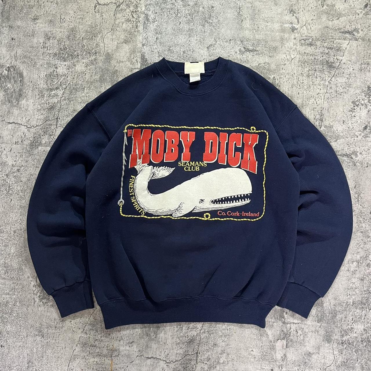 Vintage Crewneck Sweatshirt. 90s Moby Dick Whale... - Depop