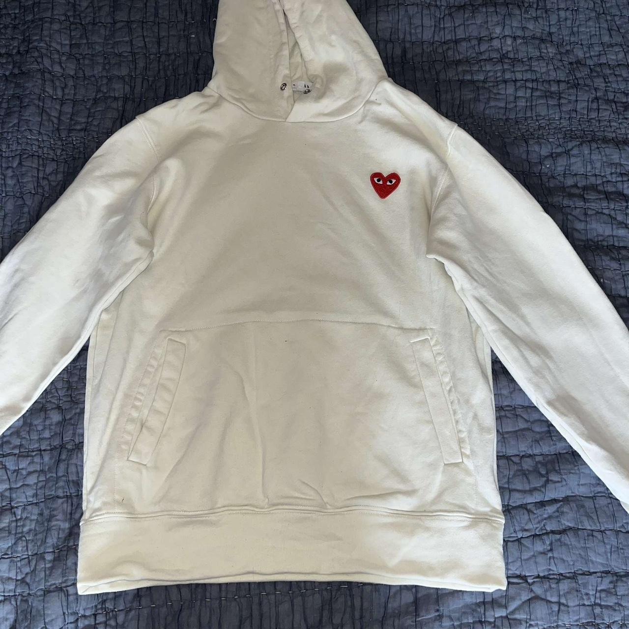 Cdg hoodie Worn a couple times Size M Open to offers - Depop