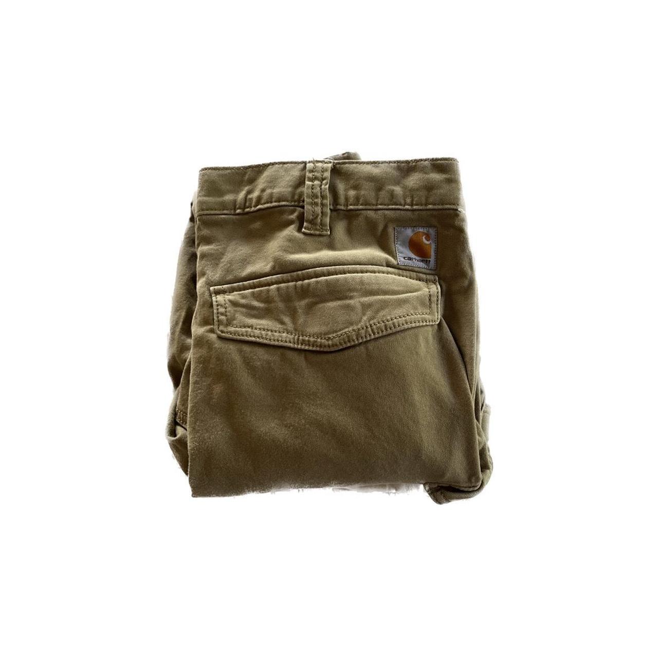 carhartt khaki cargo pants relaxed fit leg 36” x... Depop
