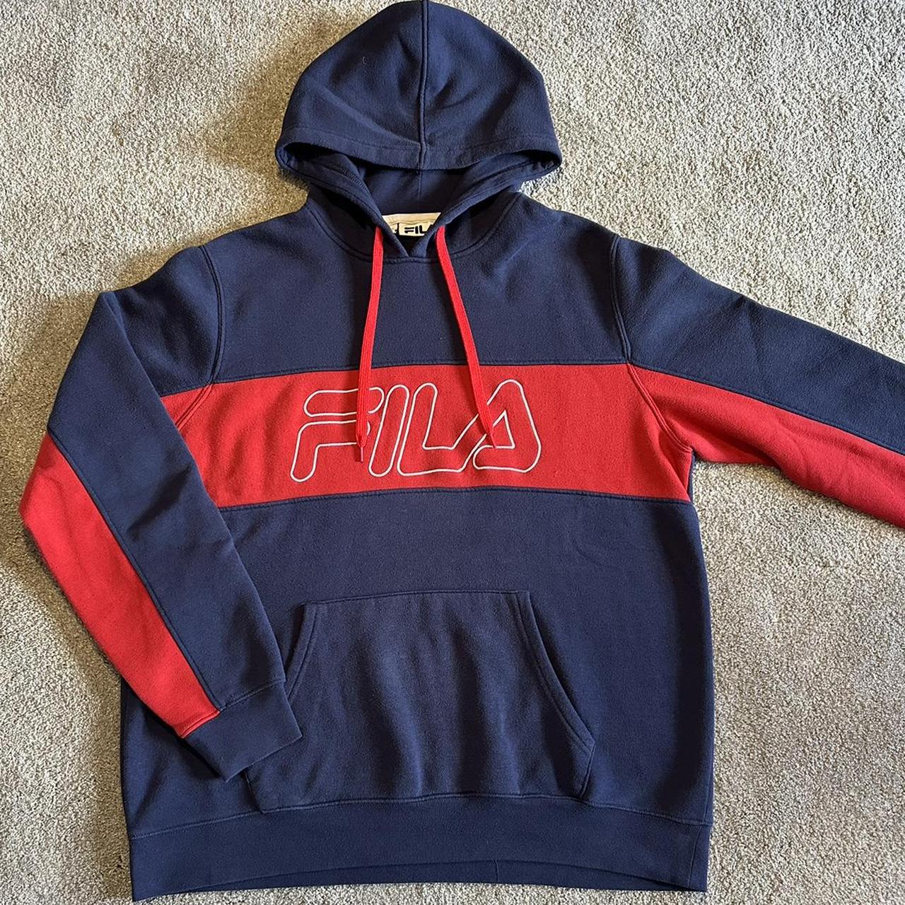 Fila hoodie outlet red white blue