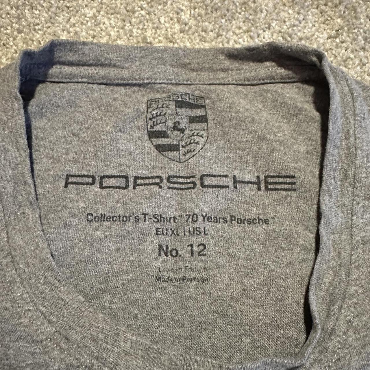 Porsche Design Men's Grey T-shirt | Depop