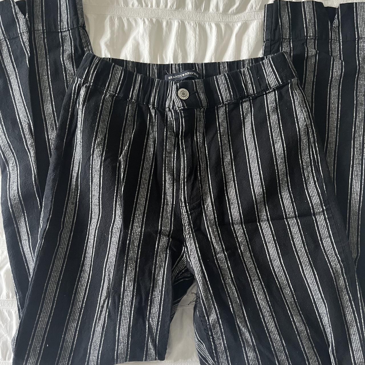 brandy melville striped pants - Depop