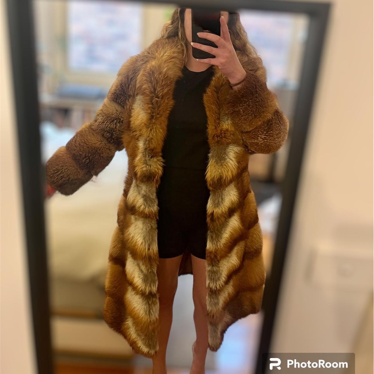 Vintage Berkeley Of Burwood Fox Fur Coat. In Great... - Depop