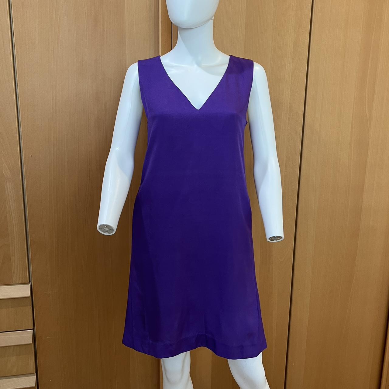 DIANE VON FURSTENBERG MINI DRESS size 6, Purple Silk...