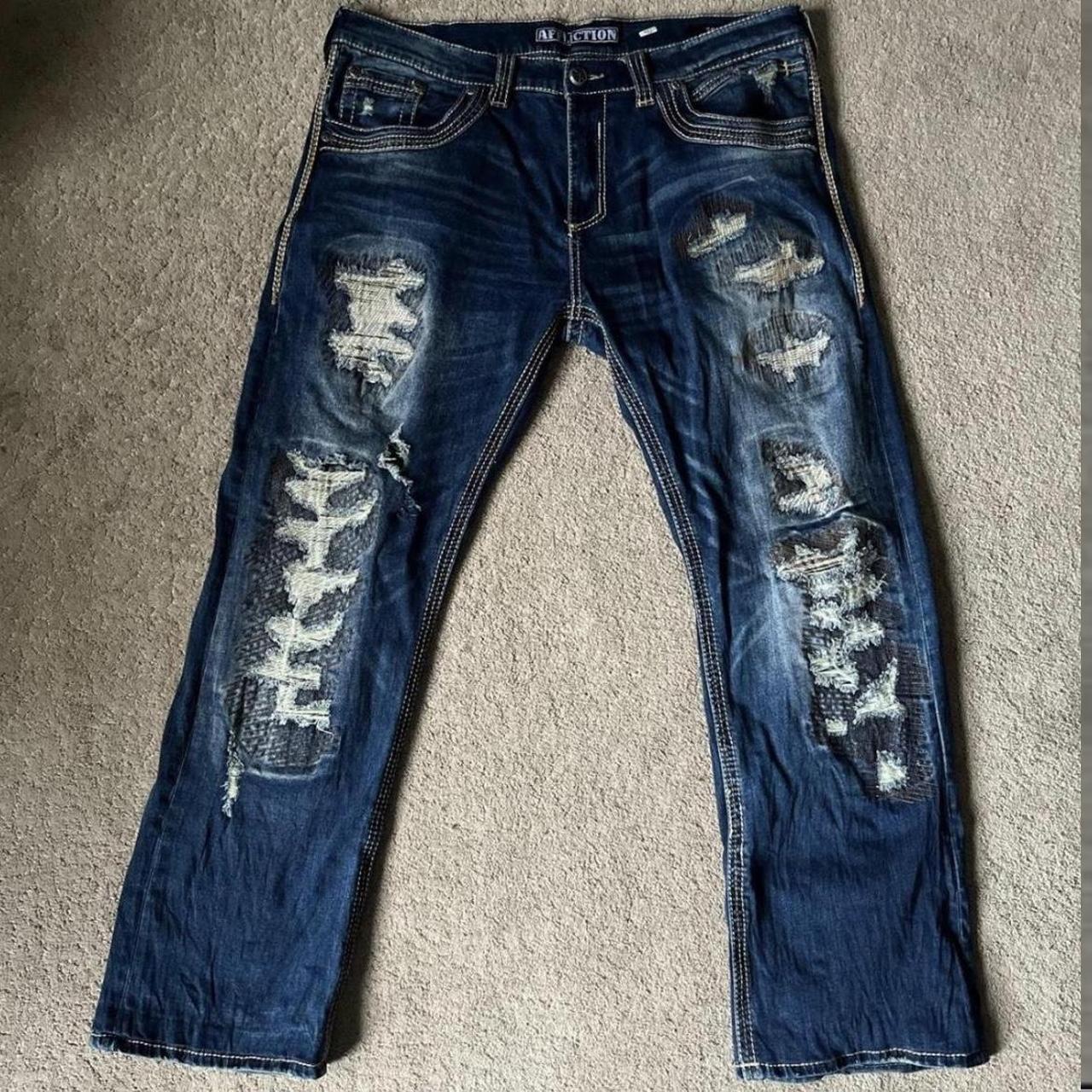 代引き手数料無料 blake style grunge y2k affliction Depop | these love i jeans パンツ