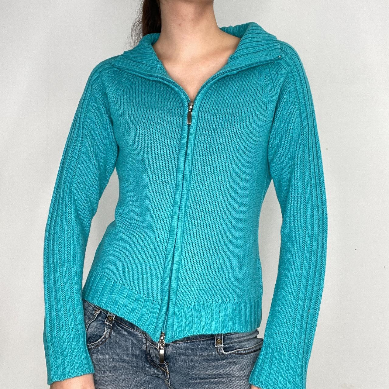 Women's Blue Cardigan Depop