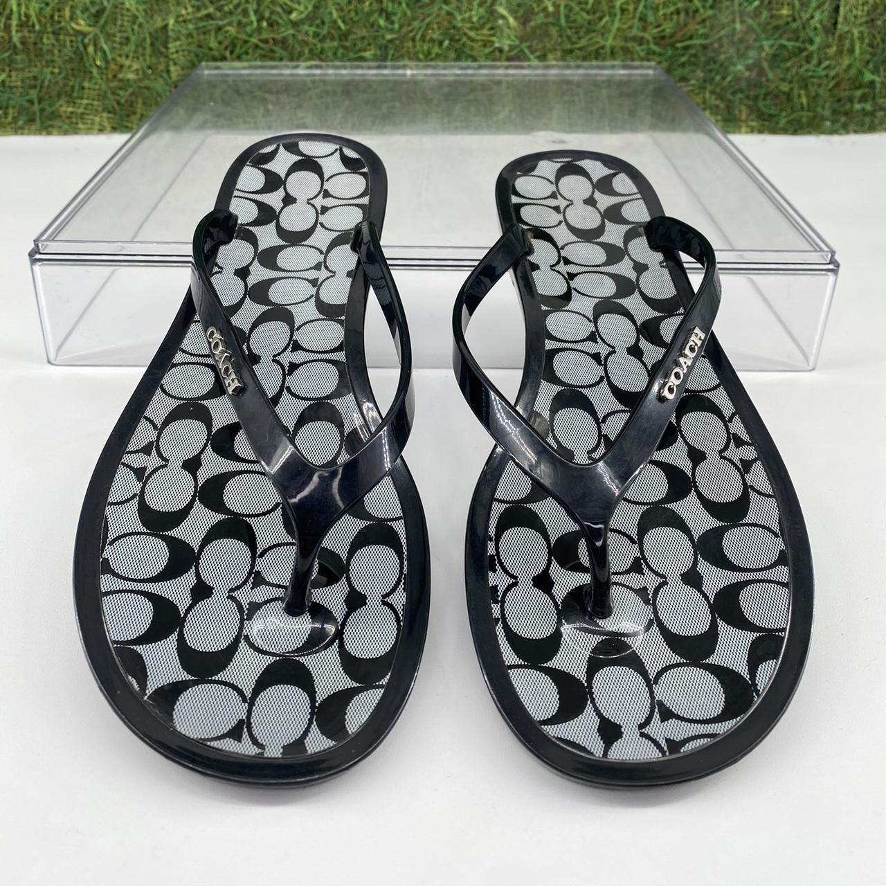 Buy Coach Black Natalee Jelly Thong Sandals in Transparent Rubber for Women  in UAE | Ounass