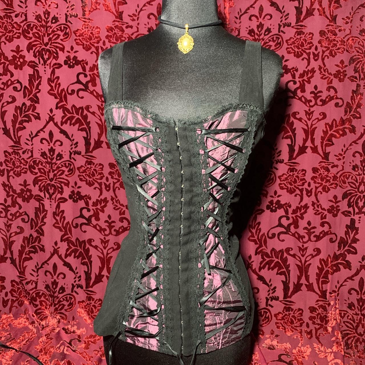 Morbid Threads Goth Corset Top size large (best for - Depop