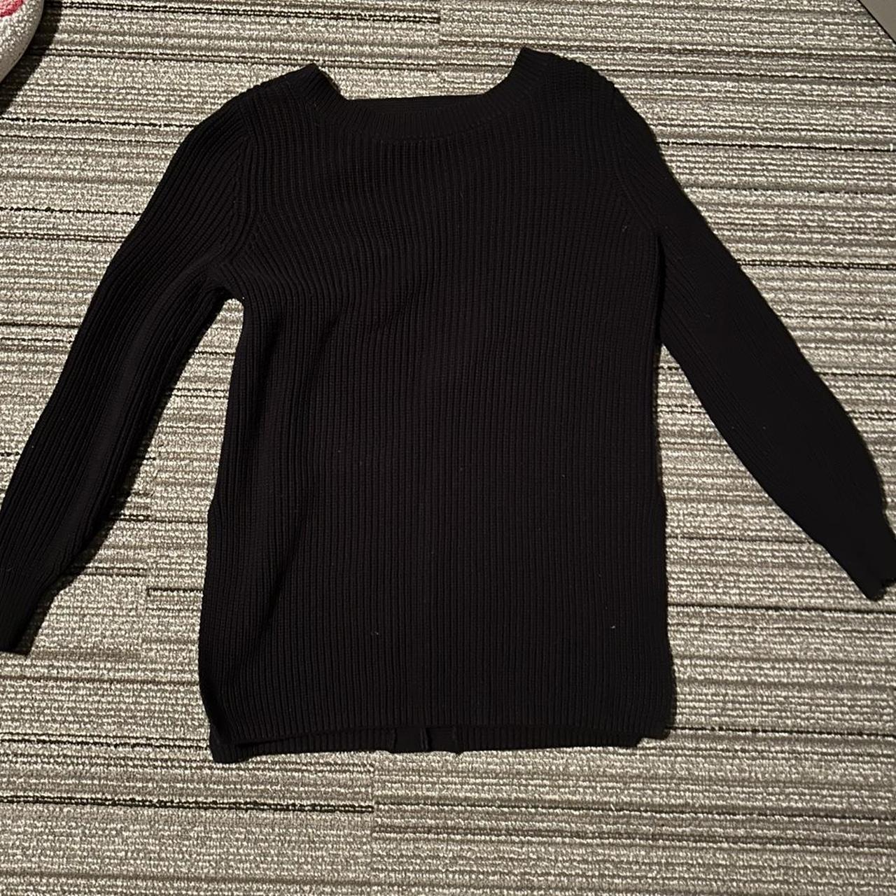 Backless black sale jumper