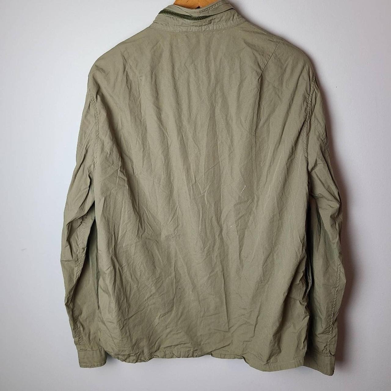 Zara Man Green Army Jacket Slim Fitting Green Button Depop