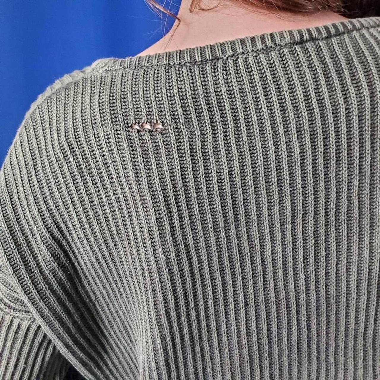 BRANDY MELVILLE Ollie Green Cable Knot Sweater. One... Depop