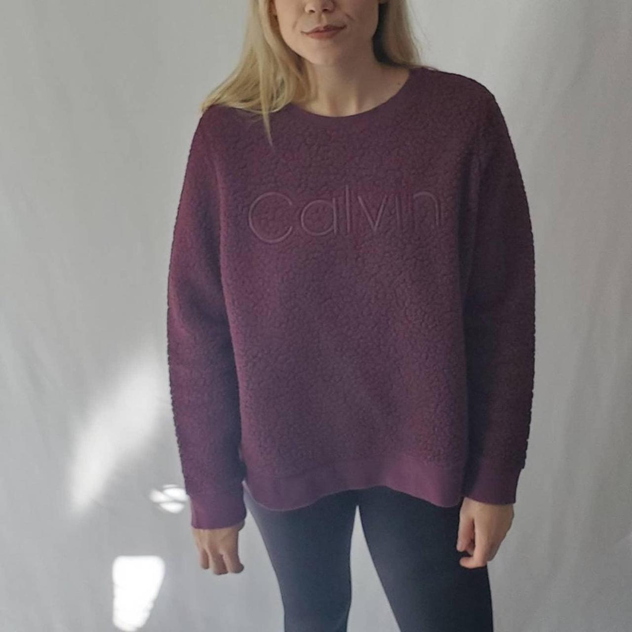 Calvin klein clearance purple sweater