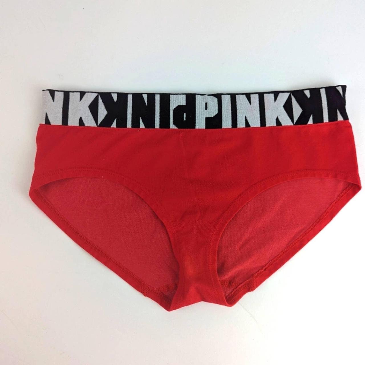 NWOT Pink Victoria's Secret Velvety Red Panties - Depop