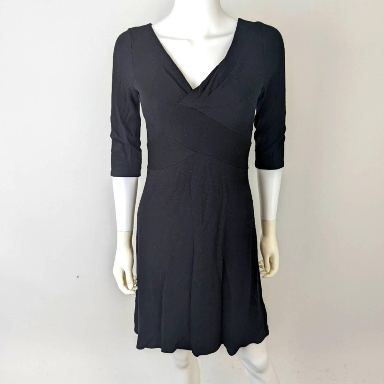 Loft black wrap dress sale