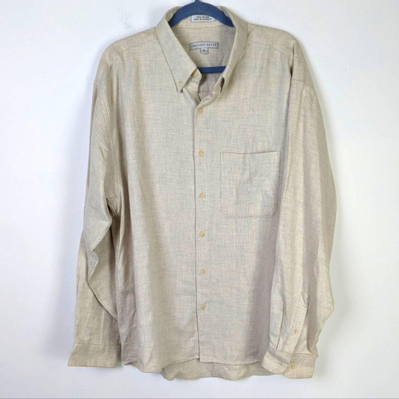 Geoffrey Beene Button Down Shirt Super soft 100%... - Depop