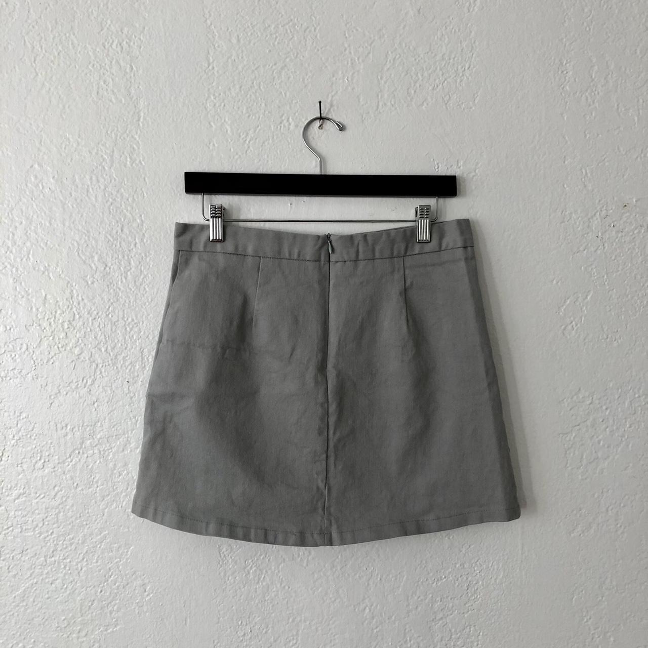 Oak + Fort Women's Grey Skirt | Depop