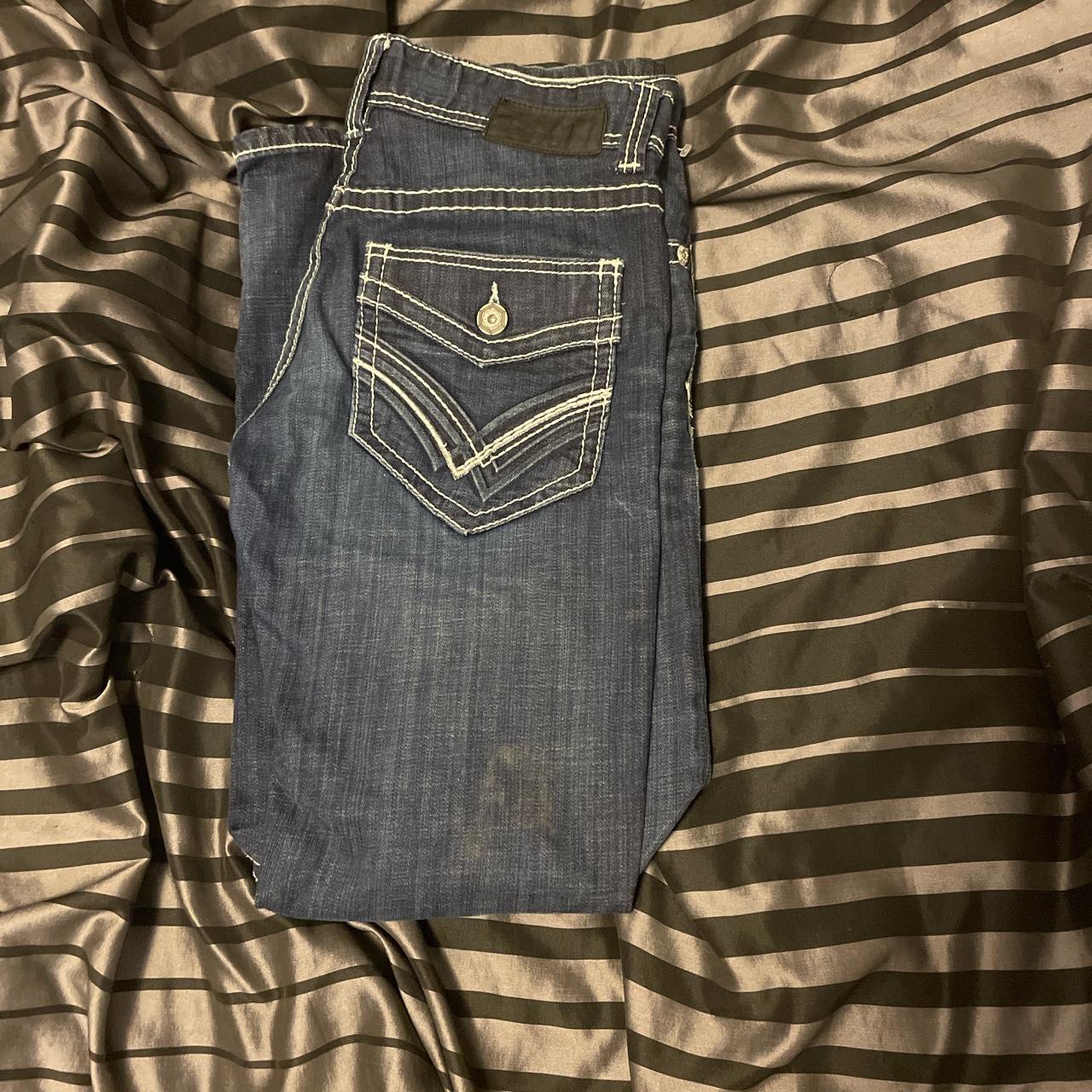 Men’s buckle black brand jeans Size 33x32 Dm... Depop