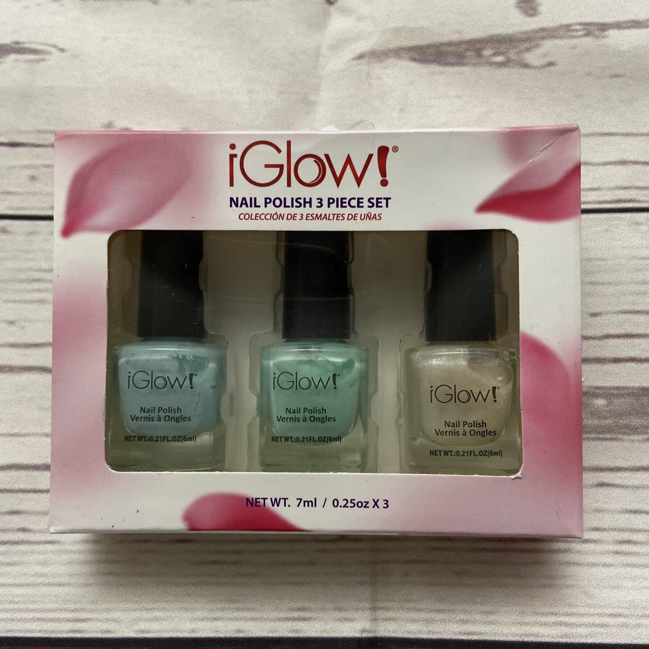 Glow! Nail Polish 3 Piece Set 0.25 Multicolor NIB... Depop