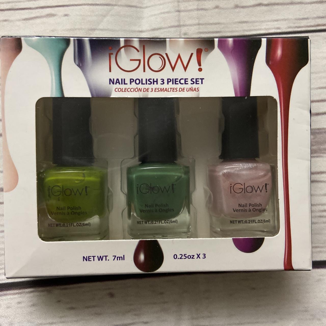 Glow! Nail Polish 3 Piece Set 0.25 Multicolor NIB... Depop