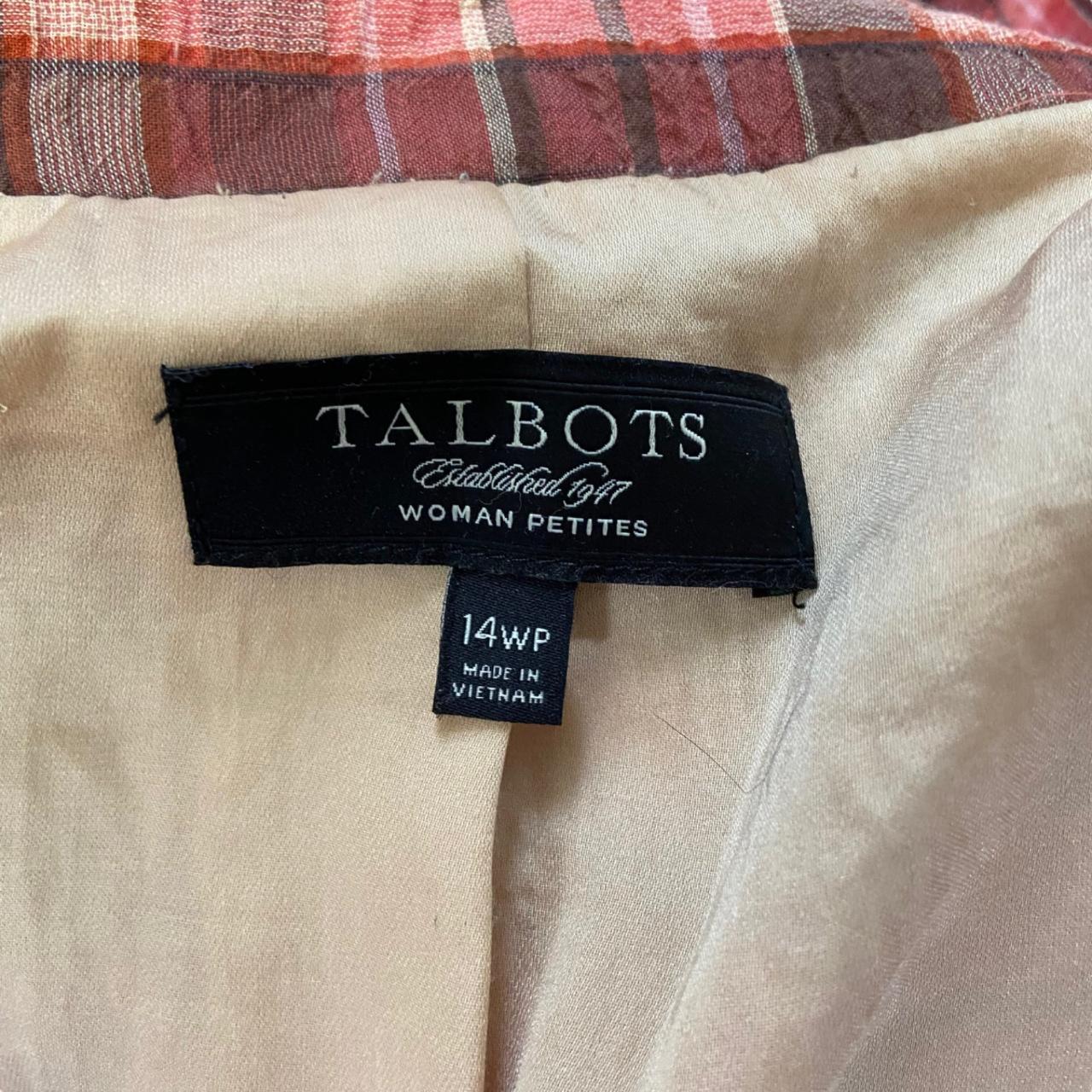 Features: • Talbots • Size 14P • Plaid • Button... - Depop