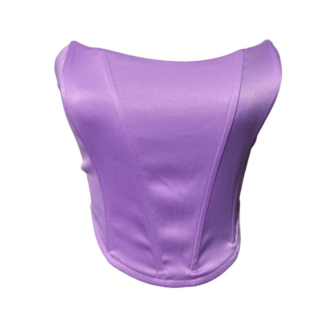 This Rue 21 women's purple lilac seamed corset is a... - Depop