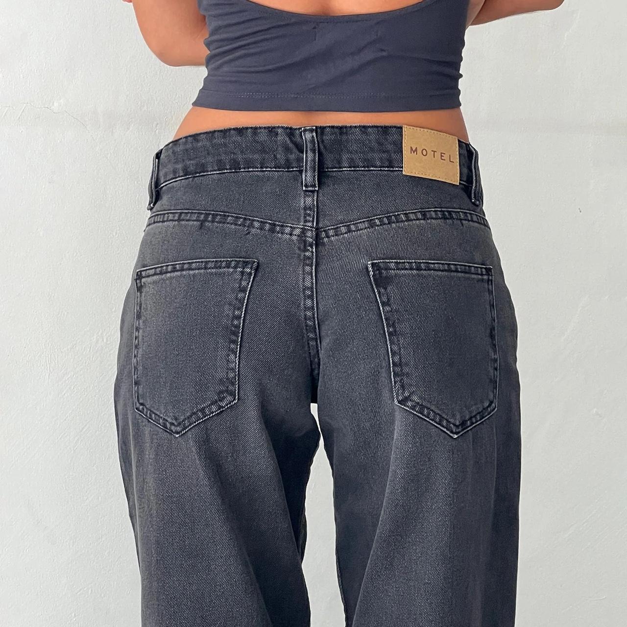 Motel rocks Low rise, parallel jeans in vintage... Depop