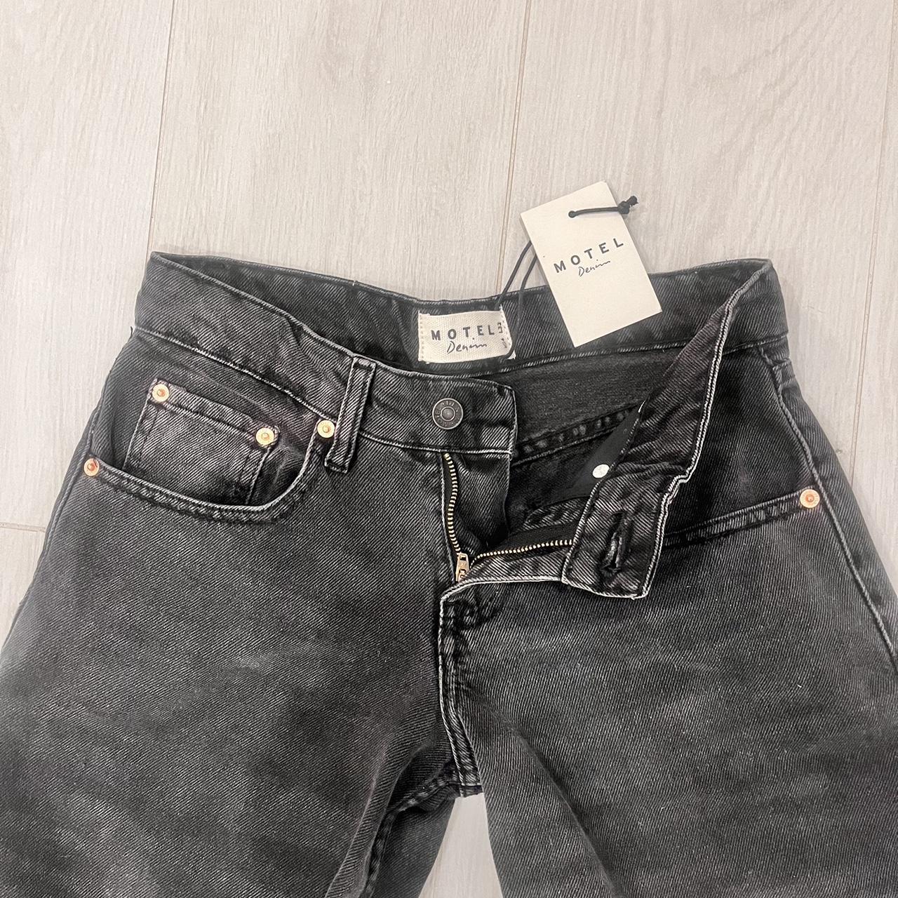 Motel rocks Low rise, parallel jeans in vintage... Depop