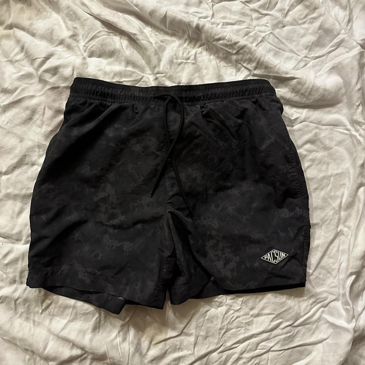 PacSun Men's Black Swim-briefs-shorts | Depop