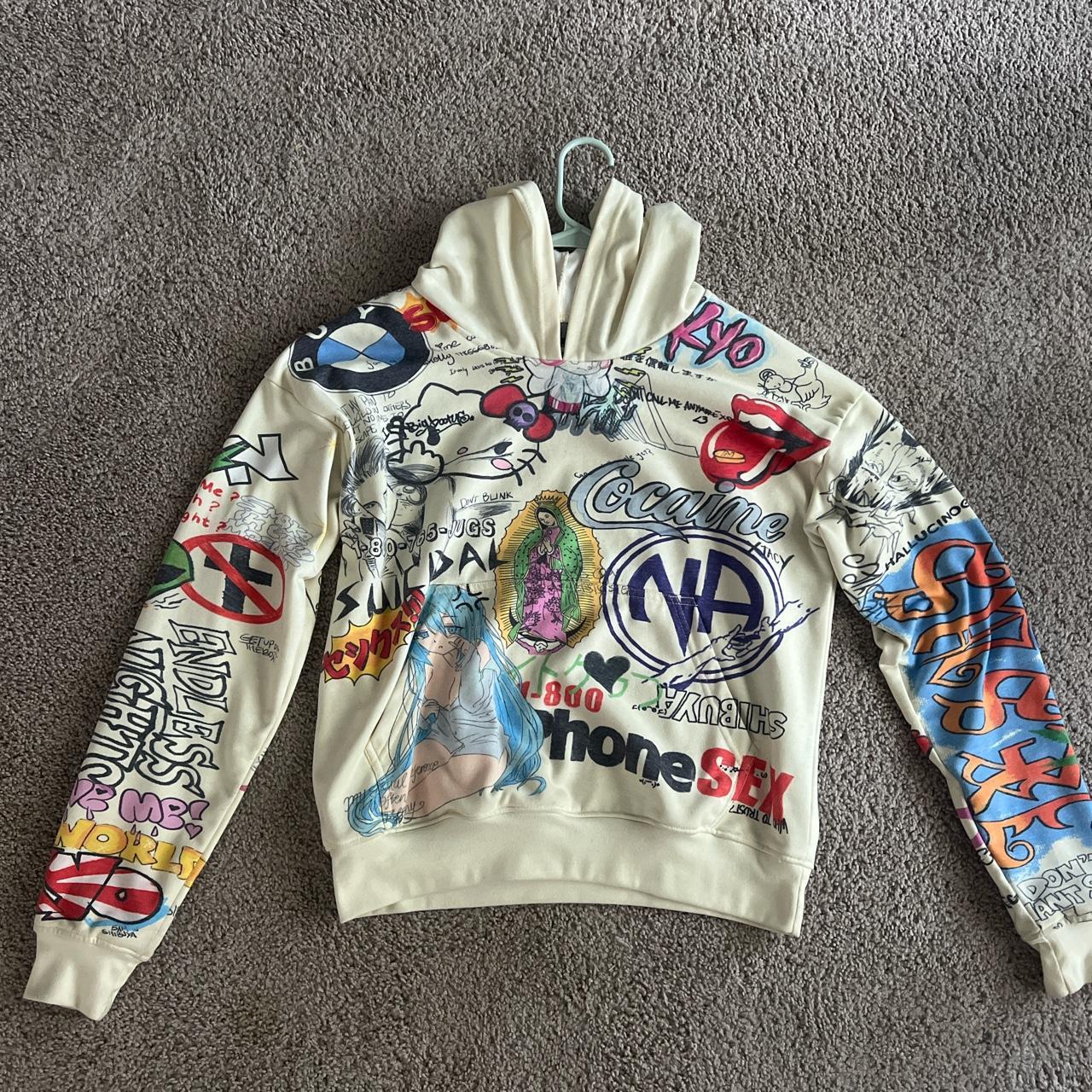 War Hoodie super sick hoodie no stains... Depop