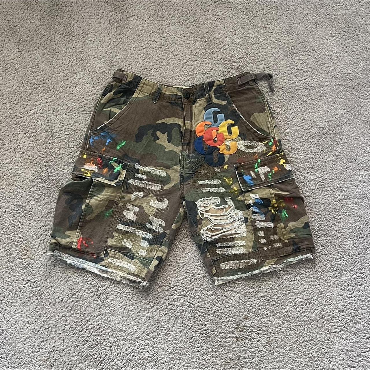 Gallery Dept G Patch Camo Shorts have tags... - Depop
