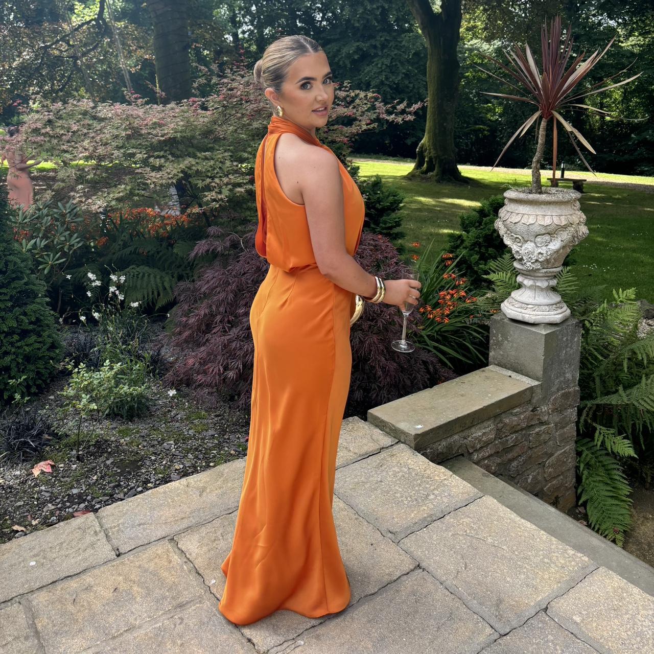 Orange Wedding Guest pcm Dress