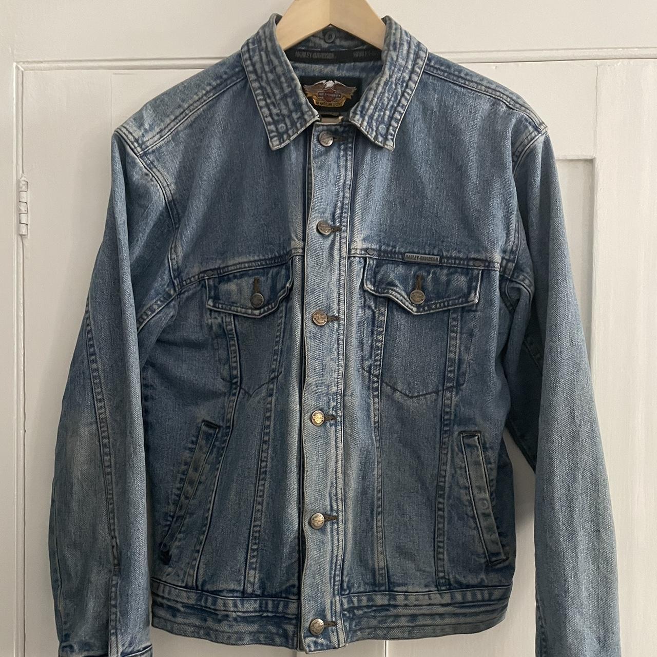 Harley Davidson Men's Blue Jacket | Depop