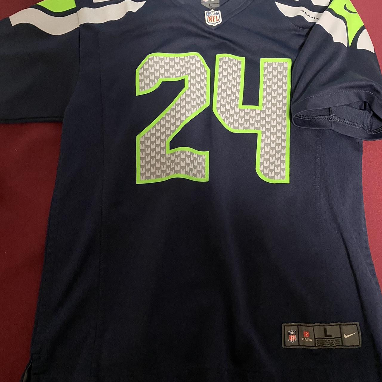 Nfl Seattle Seahawks jersey Marshawn Lynch Size md - Depop