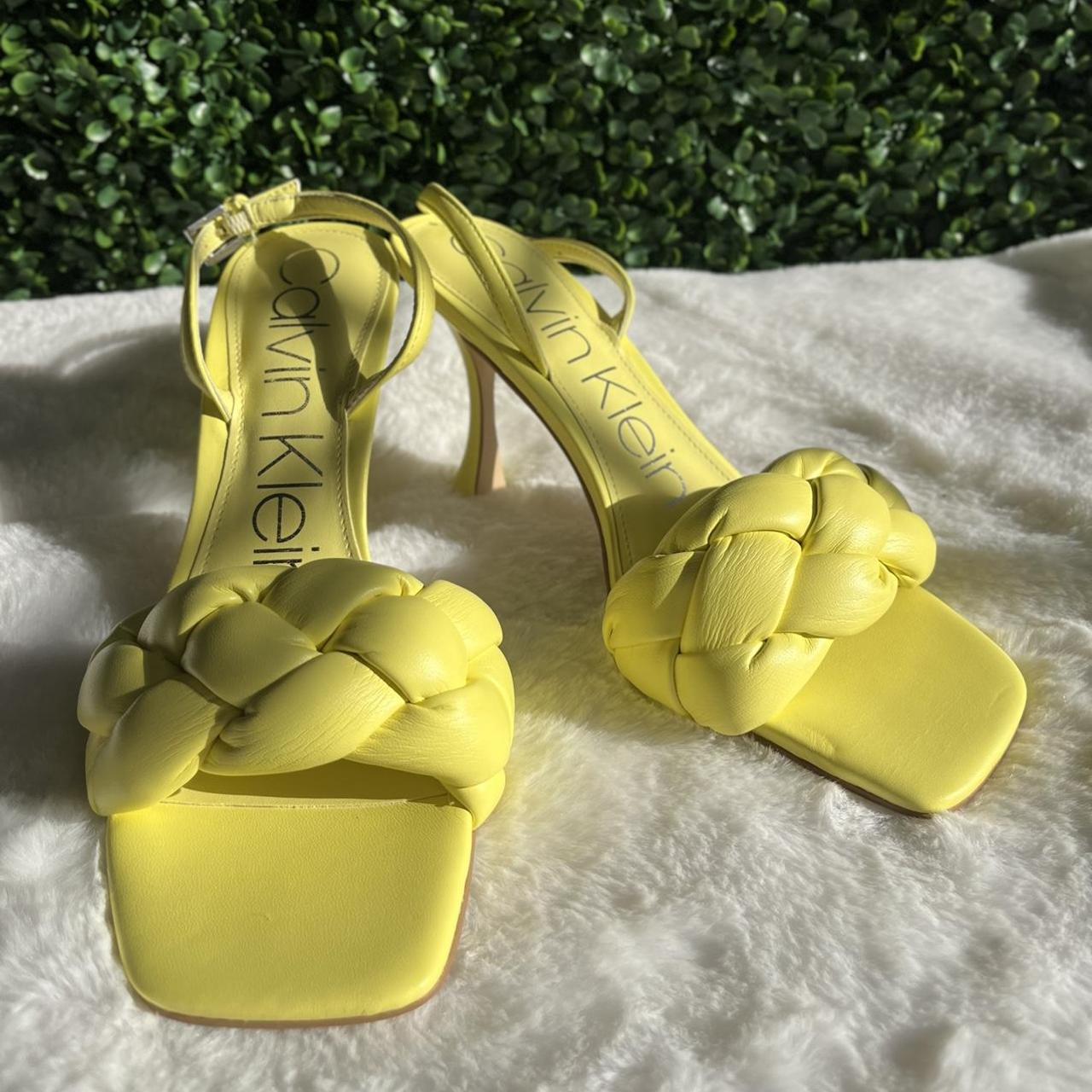 Calvin klein yellow clearance heels