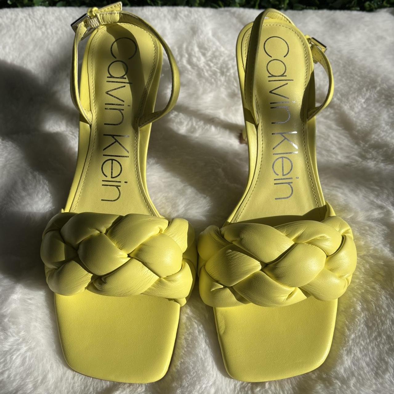 Calvin klein clearance yellow sandals