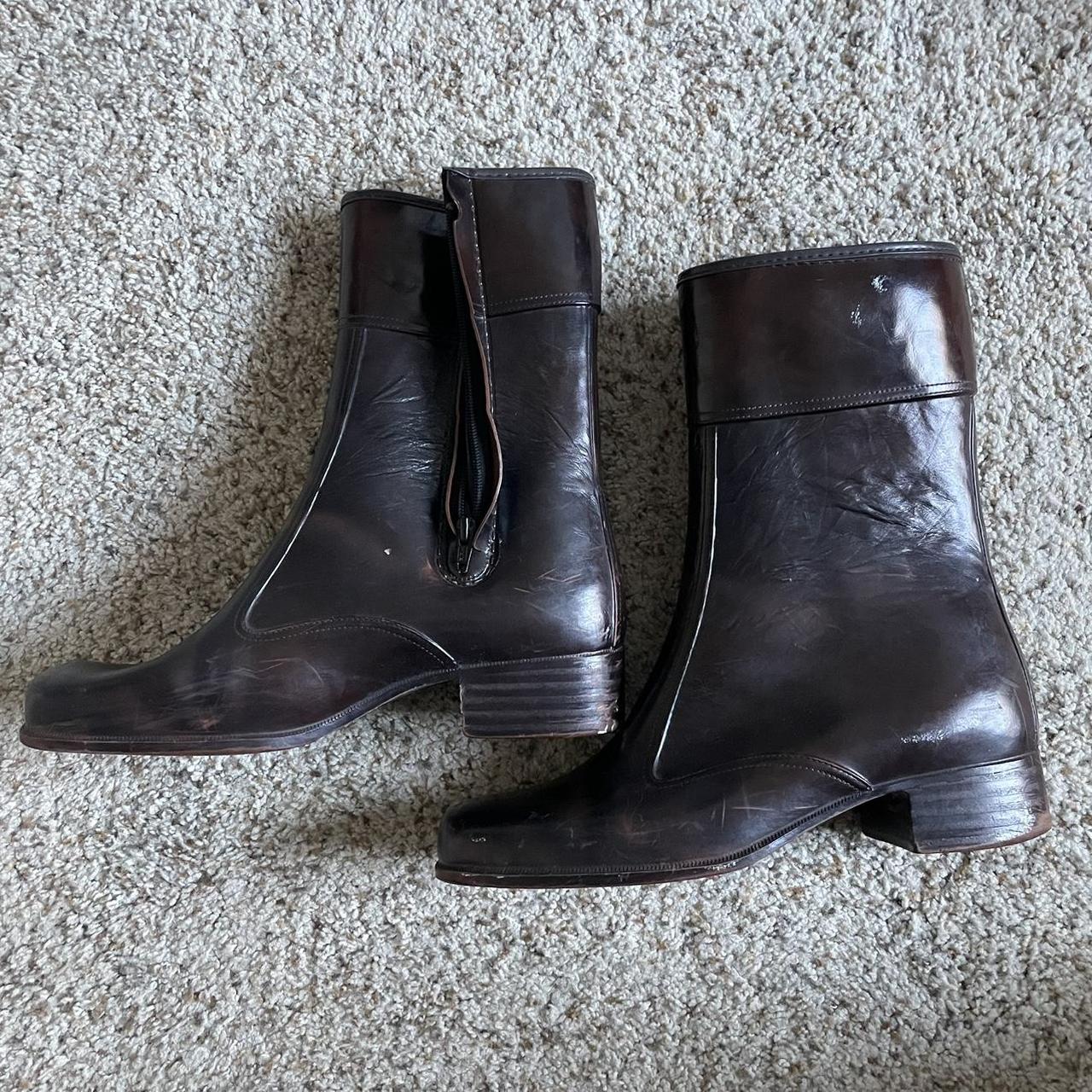 mens leather zip boots
