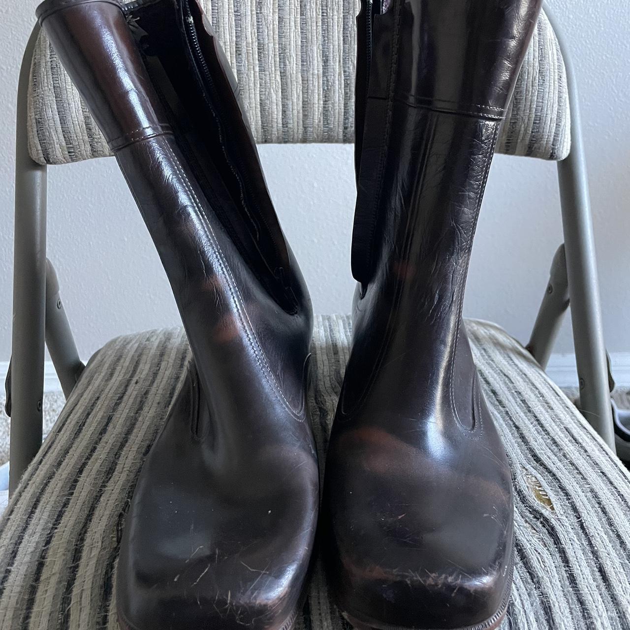 mens leather zip boots