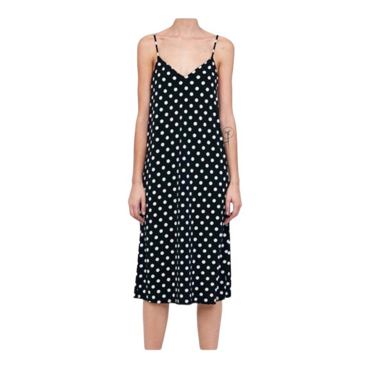 polka dot mini dress zara