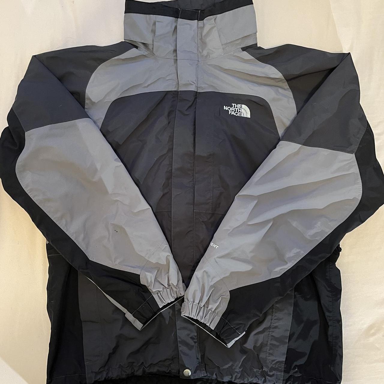 The North Face Men's Grey and Black Jacket | Depop