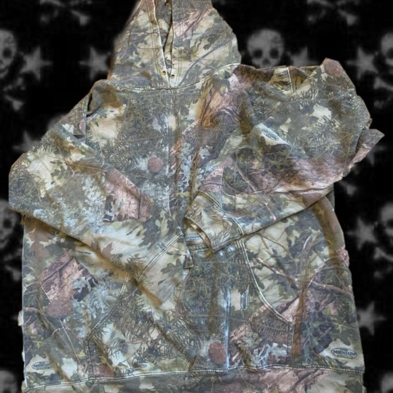 xxl camo hoodie no strings super oversized, can... Depop