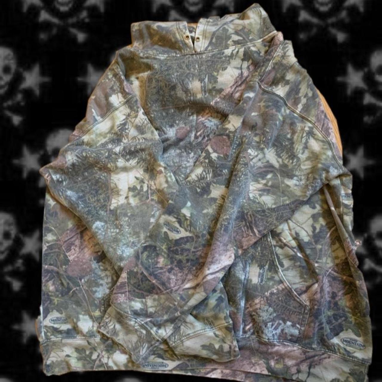 xxl camo hoodie no strings super oversized, can... Depop