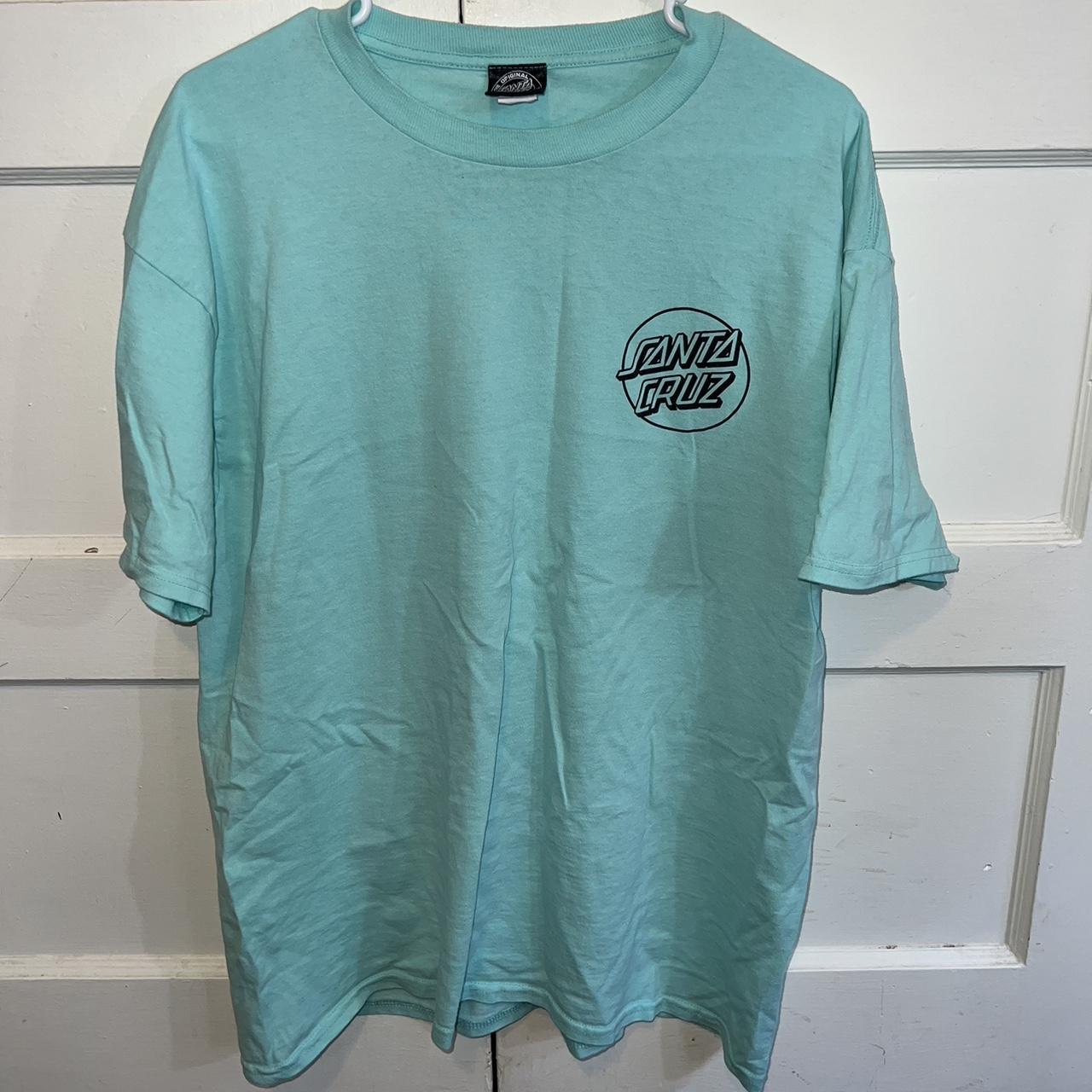 Santa Cruz Men's Blue T-shirt | Depop